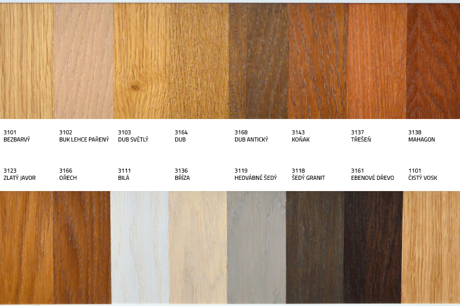 OSMO Dekorační vosk vzorník dubové dřevo