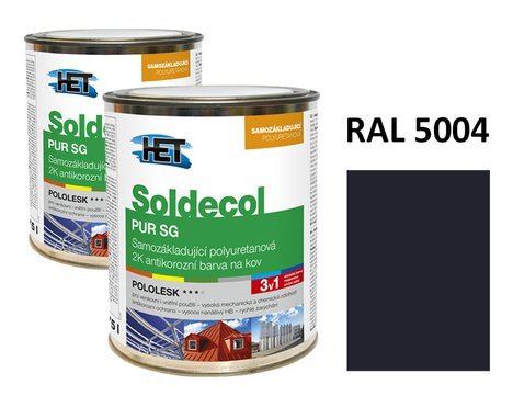 Soldecol PUR SG  0,75 L RAL 5004