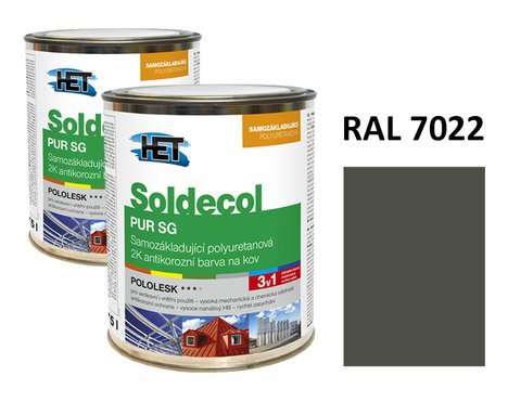 Soldecol PUR SG  0,75 L RAL 7022