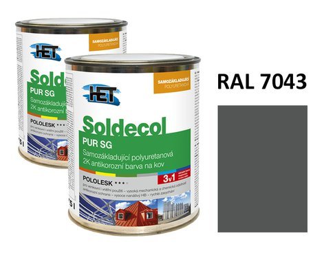 Soldecol PUR SG  0,75 L RAL 7043