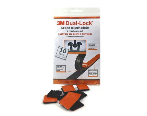 3M Dual Lock technický suchý zip | černý | 25x25 mm