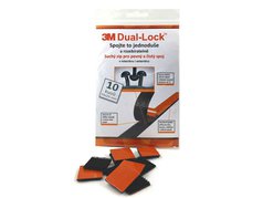 3M Dual Lock technický suchý zip | černý | 25x25 mm | 10 ks v balení