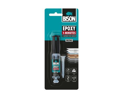 BISON EPOXY MINI 5 min 24 ml | rychlé epoxidové lepidlo | stříkačka