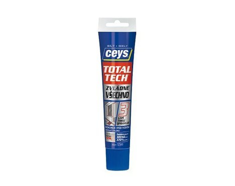 Ceys TOTAL TECH bílý 125 ml tuba (lepidlo a tmel MS polymer)