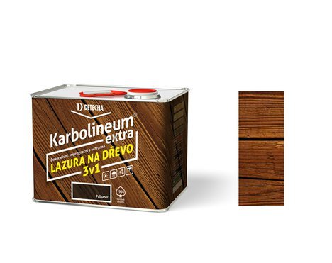 DETECHA Karbolineum Extra | Kaštan | 3,5 kg