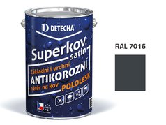 Detecha Superkov Satin | barva na kov | RAL 7016 šedý antracit | 20 kg