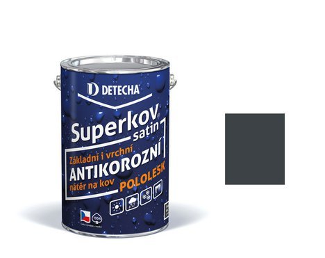 Detecha Superkov Satin | barva na kov | RAL 7016 šedý antracit | 5 kg beztext