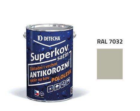 Detecha Superkov Satin | barva na kov | RAL 7032 oblázkově šedý | 5 kg