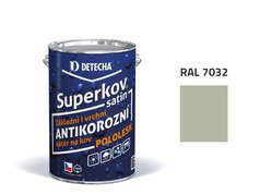 Detecha Superkov Satin | barva na kov | RAL 7032 oblázkově šedý | 5 kg