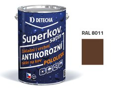 Detecha Superkov Satin | barva na kov | RAL 8011 ořechově hnědý | 20 kg