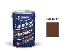 Detecha Superkov Satin | barva na kov | RAL 8011 ořechově hnědý | 5 kg