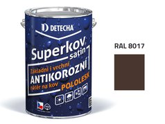 Detecha Superkov Satin | barva na kov | RAL 8017 čokoládově hnědý | 20 kg