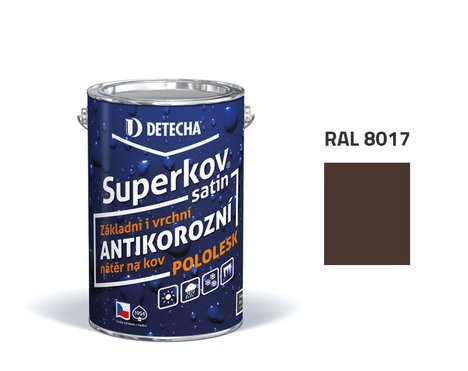 Detecha Superkov Satin | barva na kov | RAL 8017 hnědá čokoládová | 5 kg