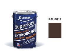 Detecha Superkov Satin | barva na kov | RAL 8017 čokoládově hnědý | 5 kg