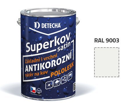 Detecha Superkov Satin | barva na kov | RAL 9003 bílý | 20 kg