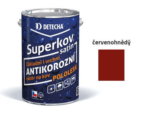 Detecha Superkov Satin | barva na kov | červenohnědý | 20 kg