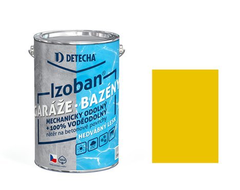 Detecha IZOBAN, barva na beton, žlutý RAL 1023  5 kg beztext