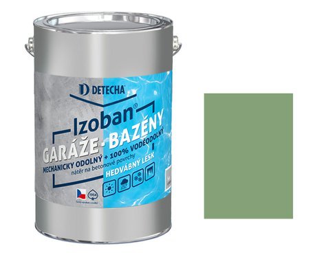 Detecha IZOBAN, barva na beton, RAL 6021 zelený světlý 20 kg solo