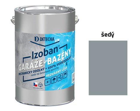 Detecha IZOBAN, barva na beton, šedý 20 kg
