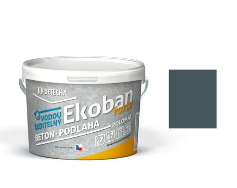 Detecha EKOBAN Forte | barva na beton | šedý kovový RAL 7011 | 2,5 kg