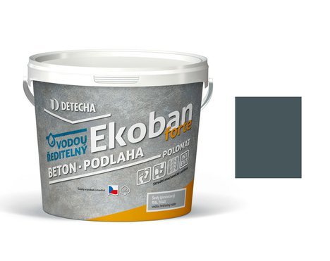 Detecha EKOBAN Forte | barva na beton | šedý kovový RAL 7011 | 5 kg