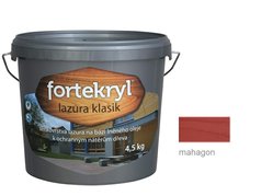 FORTEKRYL lazura KLASIK 4,5 kg mahagon