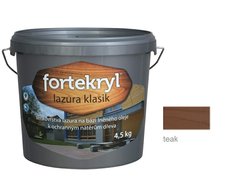 FORTEKRYL lazura KLASIK 4,5 kg teak