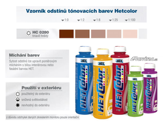 Hetcolor tm. hnědý 0280 tónovací barva 350 g