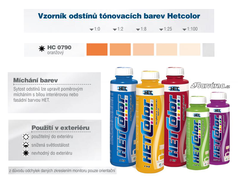 Hetcolor oranžový 0790 tónovací barva 1 kg