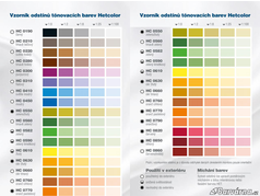 Hetcolor fialový 0310 tónovací barva 350 g vzorník