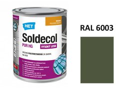 Soldecol PUR HG  0,75 L RAL 6003 (odpovídá ČSN 5450 - Khaki kamuflážní barva)