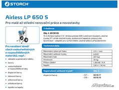 Stříkací zařízení LP 650 S Storch Airless popis1