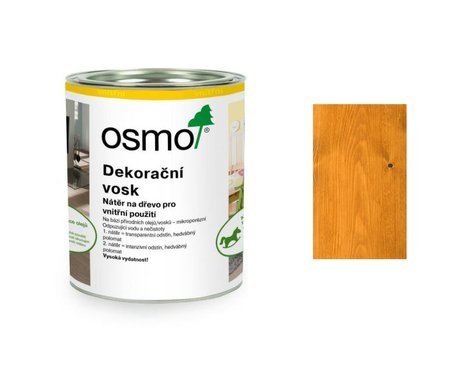 OSMO 3103 Dekorační vosk transparent, dub světlý 0,75 L