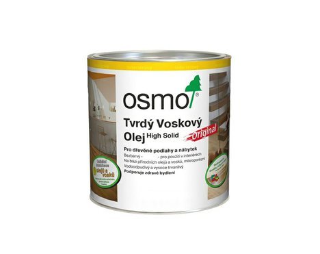 OSMO 3011 Tvrdý voskový olej, bezbarvý lesklý, 0,75 L