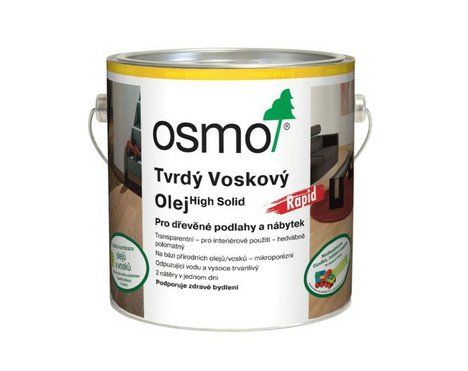 OSMO 3232 RAPID Tvrdý voskový olej, bezbarvý polomatný, 2,5 L