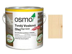 OSMO 3040 Tvrdý voskový olej barevný, bílý 2,5 L