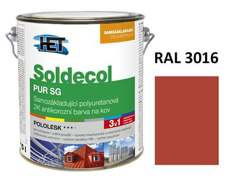 Soldecol PUR SG  2,5 L RAL 3016