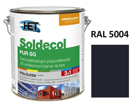 Soldecol PUR SG  2,5 L RAL 5004