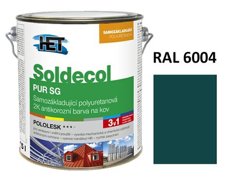 Soldecol PUR SG  2,5 L RAL 6004
