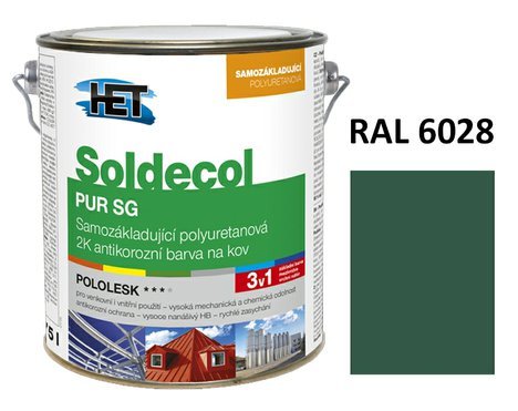 Soldecol PUR SG  2,5 L RAL 6028