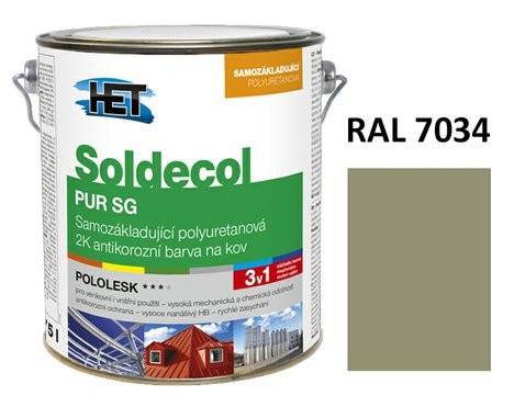 Soldecol PUR SG  2,5 L RAL 7034