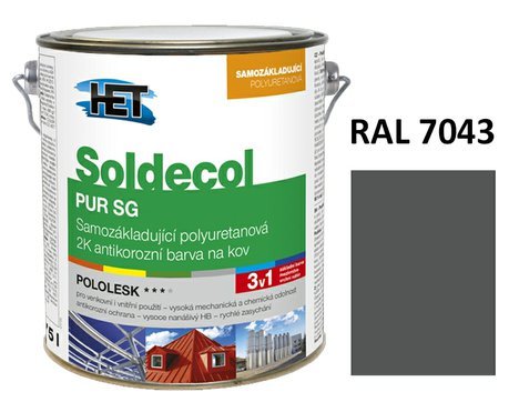 Soldecol PUR SG  2,5 L RAL 7043