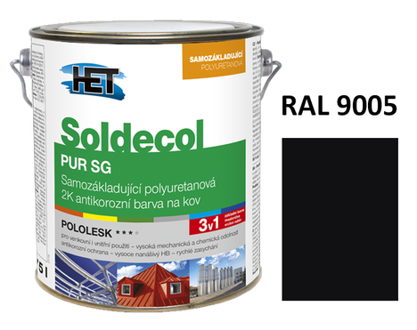 Soldecol PUR SG  2,5 L RAL 9005