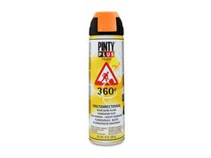 Značkovací sprej Oranžový fluo T143, široké stříkání dolů, 500 ml / 366 g (PINTY PLUS TECH