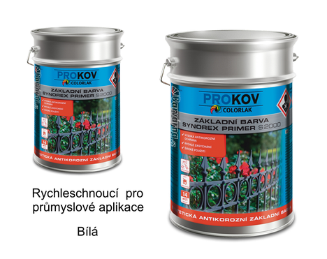 Synorex primer S 2000 P  0100 / bílá 10 kg - základní antikorozní průmyslová barva