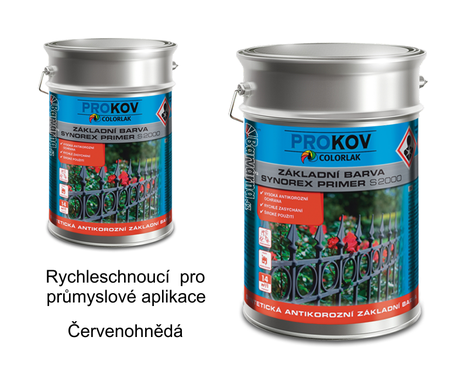 Synorex primer S 2000 P  0840 / červenohnědá 10 kg - základní antikorozní průmyslová barva