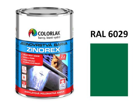 ZINOREX S 2211 zelená  RAL 6029 3,5 L