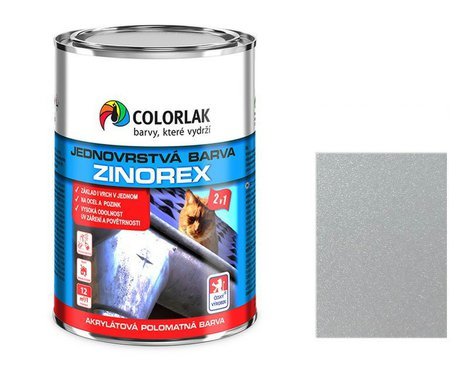 ZINOREX S 2211 stříbrná  RAL 9006 3,5 L beztext
