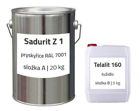 Sadurit Z 1 | epoxidový nátěr na podlahu | RAL 7001 | sada 25 kg (20+5kg)