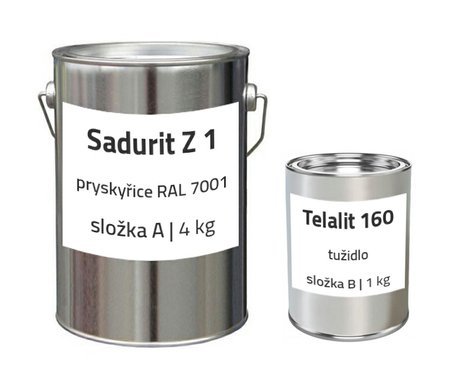 Sadurit Z 1 | epoxidový nátěr na podlahu | RAL 7001 | sada 5 kg (4+1kg)